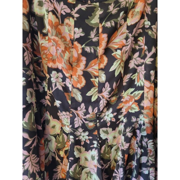Ann Taylor Loft Floral Flounce skirt Women 12P - Picture 4 of 8